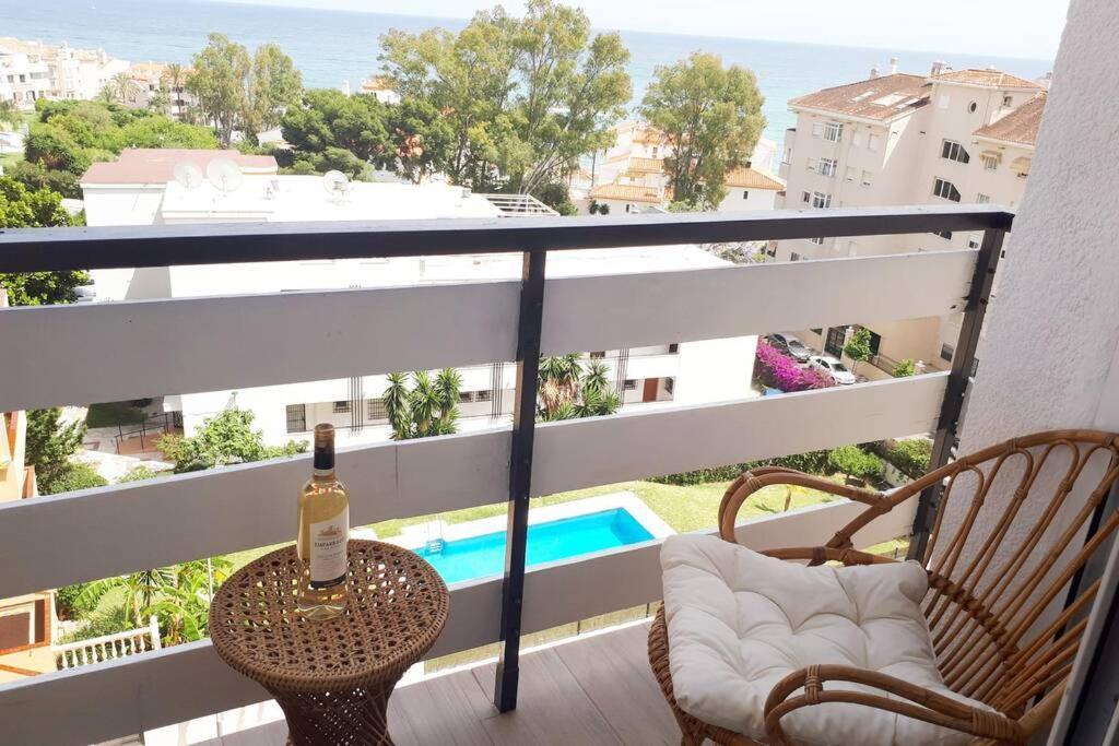 Modern Studio Near Beach. Sea, Pool And Wi-Fi Benalmádena Exterior foto